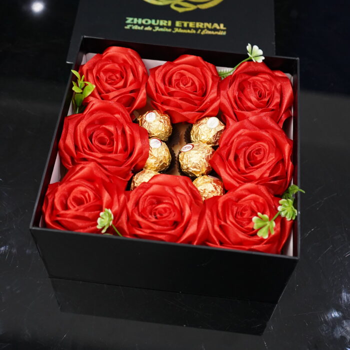 Box Florale Carrée Chocolatée