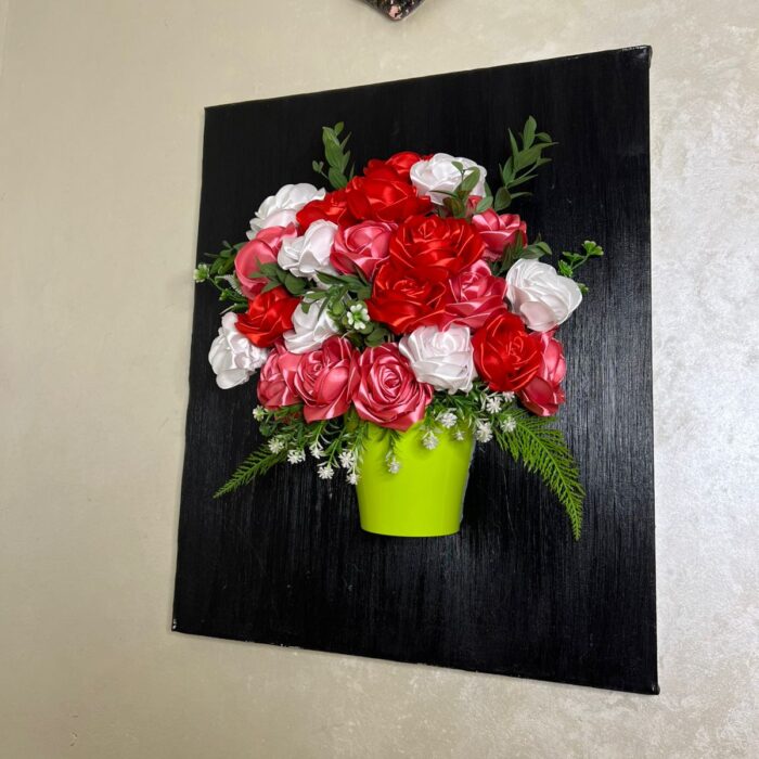 Tableau mural décoratif – Pot de fleurs éternelles